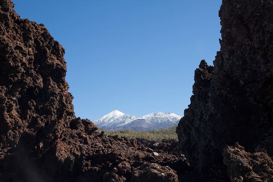 teide, sopka, hory, hora, vrchol, sopka, hora, summitu, pico del teide, teyde, národní park, tenerife, Kanárské ostrovy, 3718 m, 3718 metrů, 3718, sníh, modrý, bílý, zelená, hnědý, láva, lávová skála, lávová pole, balvany, měsíční krajina, rock - objekt, Příroda, den, nikdo, destinace, Skála, nebe, krása v přírodě, pevný, scenics - příroda, pohoří, klid, klidné scény, čisté nebe, Skalní formace, mimoměstské scény, krajina, přistát, životní prostředí, venku, horský vrchol, formace, 4K