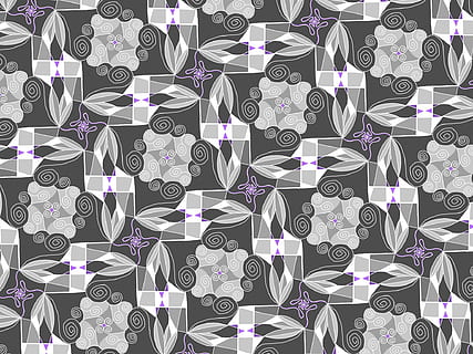 ornament, mønster, baggrund, tapet, sort og hvid, gentagelse, baggrunde, hvid farve, ingen mennesker, form, design, fuld ramme, valg, elegance, udsmykkede, luksus, rigdom, dekoration, hjerte form, kjole, kærlighed, tøj, blomstermønster, sølvfarvet, 1080P, CC0, offentligt domæne, royaltyfrie