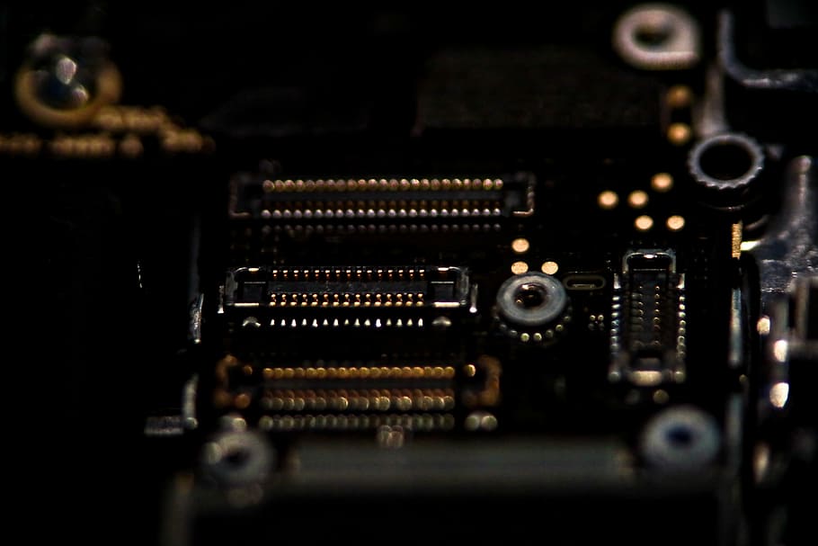 sort, grå, Havn, kredsløbsplade, makro, teknologi, tech, guld, iphone 6, iphone, tæt på, selektiv fokusering, indendørs, computerchip, ingen mennesker, forbindelse, elektronikindustrien, computerudstyr, udstyr, kompleksitet, computer, bundkort, fuld ramme, computer del, industri, baggrunde, maskineri, meddelelse, 8K