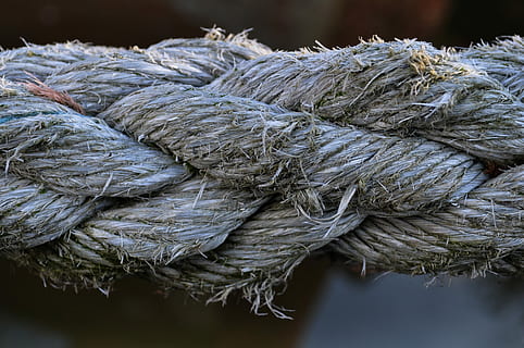corda, textura, node, primer pla, cap gent, força, centrar-se en primer pla, dia, patró, a l'aire lliure, lligat, natura morta, retorçat, complexitat, durabilitat, equipament, port, vaixell nàutic, nus lligat, vell, connexió, indústria pesquera, 4K, CC0, domini públic, lliure de regalies