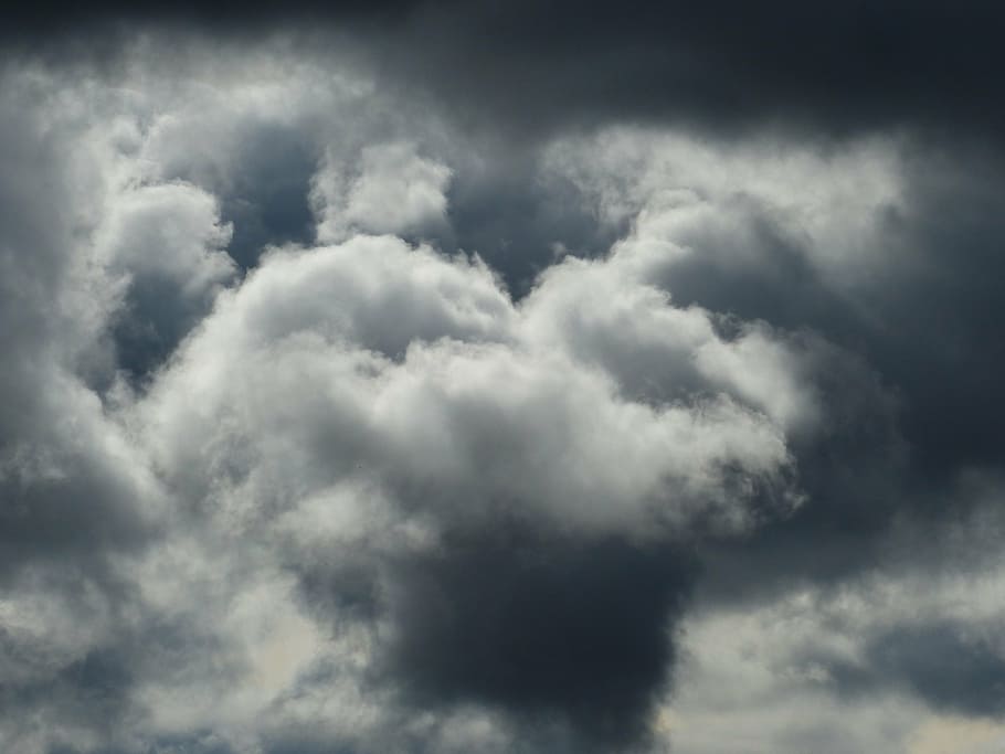 debesys, drumstas, Persiųsti, oras, klimatas, dangus, oro reiškinys, meteorologija, padengti, Debesuota, pobūdį, debesis - dangus, mėlyna, „cloudscape“, audra, fonas, lauke, perkūnija, dieną, audros debesys, dramatiškas dangus, grožis gamtoje, aplinką, nėra žmonių, vėjas, purus, balta spalva, grėsmingas, atmosfera, minkštumas, lietus, wispy, skaitmeninis kompozitas, 4K