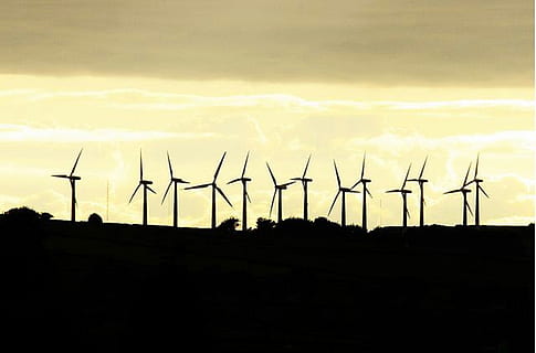 technology, electric, sunset, wind turbine, wind power, renewable energy, alternative energy, turbine, environment, silhouette, sky, nature, fuel and power generation, environmental conservation, wind, beauty in nature, land, landscape, industry, cloud - sky, back lit, outdoors, electricity, power supply, power in nature, sustainable resources, 1080P, CC0, public domain, royalty free