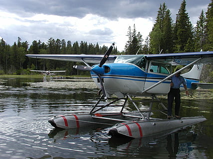 Wasserflugzeug, See, schweben, Ebene, Flugzeug, Transport, Propeller, Reflexion, wolke - himmel, keine Leute, Tag, draußen, Himmel, Wasser, Transportmittel, Luftfahrzeug, Natur, Baum, Pflanze, Wasserfahrzeug, festgemacht, Reise, aufblasbar, 720P, CC0, gemeinfrei, lizenzfrei