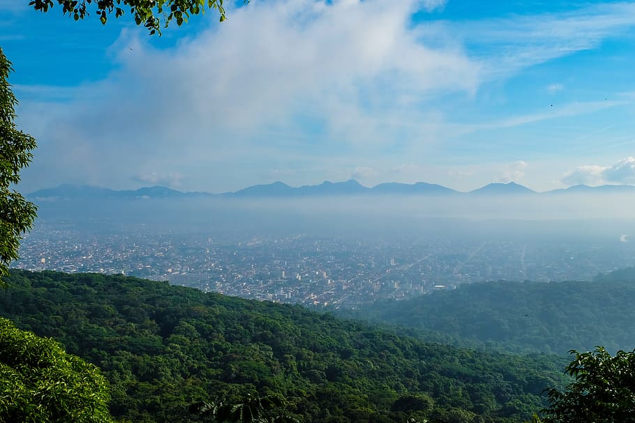 joinville, mrak, nebe, krajina, modrá obloha, mraky, Brazílie, scenics - příroda, krása v přírodě, klidné scény, strom, rostlina, klid, mrak - nebe, hora, životní prostředí, zelená barva, mimoměstské scény, nikdo, idylický, Příroda, růst, den, přistát, pohoří, venku, deštný prales, 4K