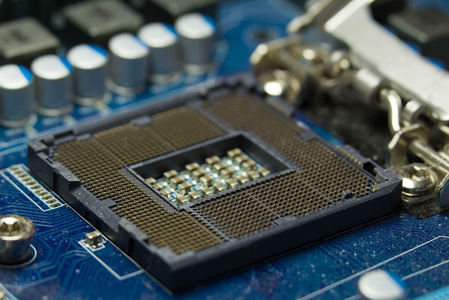 fotografia ravvicinata, blu, scheda madre del computer, processore, soket, Intel, circuito tecnologico, tavola, patata fritta, componente, tecnologia, Tech, scheda madre, hardware, attrezzatura, computer, industria elettronica, scheda di circuito, chip del computer, avvicinamento, industria, parte del computer, attrezzatura informatica, in casa, complessità, componente elettrico, connessione, nessuno, scienza, strumento di lavoro, messa a fuoco selettiva, materiale elettrico, linea di produzione, 5K