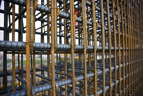 Abstract, Architecture, daniel, rusty, construction, outdoor, background, structure, steel, metal, geometric shapes, design, macro, wire, barricade, industry, construction Industry, iron - Metal, full frame, backgrounds, no people, day, close-up, pattern, strength, selective focus, focus on foreground, outdoors, fence, barrier, connection, in a row, rod, equipment, security, boundary, complexity, 5K, CC0, public domain, royalty free