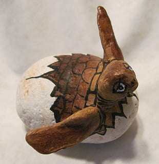 tortue, pierres peintes, bourreau, caouanne, artisanat, fait maison, thèmes animaux, animal, fermer, un animal, se concentrer sur le premier plan, la faune des animaux, personne, animaux à l'état sauvage, à l'intérieur, vertébré, partie du corps de l'animal, journée, la nature, reptile, table, marron, nature morte, vue grand angle, Marin, 1080P, CC0, domaine public, libre de droits