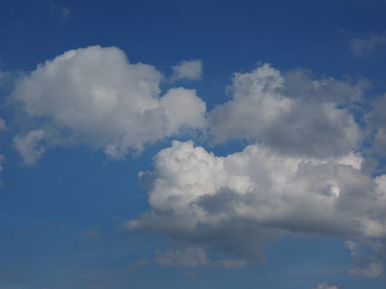 himmel, skyer, blå, skyer form, hvid, cumulus skyer, natur, vejr, baggrunde, dag, luft, udendørs, sky - himmel, sommer, klima, cloudscape, plads, cumulus sky, skønhed i naturen, scenics - natur, ro, lav vinkel visning, rolig scene, ingen mennesker, idyllisk, hvid farve, fluffy, miljø, blødhed, meteorologi, tjavsede, 4K, CC0, offentligt domæne, royaltyfrie