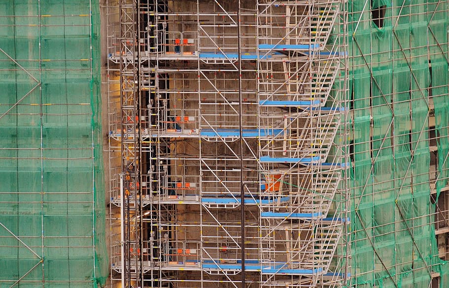gratacels, construcció, edifici, lloc, treball de construcció, construcció d’habitatges, construir, a l'interior, dia, una persona, primer pla, gent, lloc de construcció, industria de la construcció, arquitectura, estructura construïda, bastides, incomplet, indústria, desenvolupament, cap gent, metall, a l'aire lliure, exterior de l'edifici, construcció - activitat, marc complet, marc de construcció, ocupació, activitat, treball, millores per a la llar, 1080P