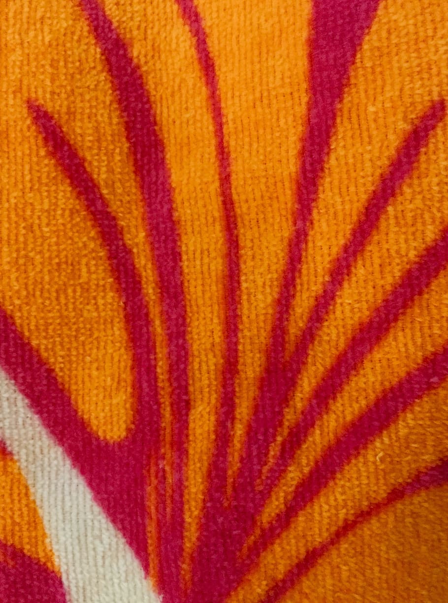 vermell, taronja, tèxtil, teixit, textura, blanc, drap de tela, material, gràfic, colorit, brillant, diversió, platja, oci, suau, comoditat, sec, flor, hibiscus, disseny, tovallola, cotó, decoratiu, estructura, superfície, fons de fons, fil, lli, fons, marc complet, multicolor, patró, primer pla, cap gent, a l'interior, groc, llana, roba, color taronja, color vibrant, ratlles, art i artesania, manta, suavitat, brodats, porpra, efecte texturat, 2K