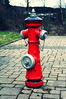 Hydrant, Feuer, Wasserhydrant, rot, Metall, Wasser, Löschwasser, Wasser Zubehör, Wasserversorgung zur Brandbekämpfung, Wasserentnahme, Sicherheit, Zebrastreifen, Garten, Pflaster, alt, Vereinigte Staaten von Amerika, löschen, Infrastruktur, Wasserhahn, retro, Wasserversorgung, Wasserverteiler, Wasserstelle, Ventil, lustig, Feuer bekämpfen, verrostet, Feuerhydrant, grau, Feuer löschen, Feuerwehrauto, Feuerlöscher, Wasserrohr, Fußweg, Schutz, Tag, keine Leute, Unfälle und Katastrophen, Bürgersteig, Fokus auf den Vordergrund, Straße, Natur, draußen, Kopfsteinpflaster, Stadt, Pflasterstein, Park, Sonnenlicht, 5K, CC0, gemeinfrei, lizenzfrei