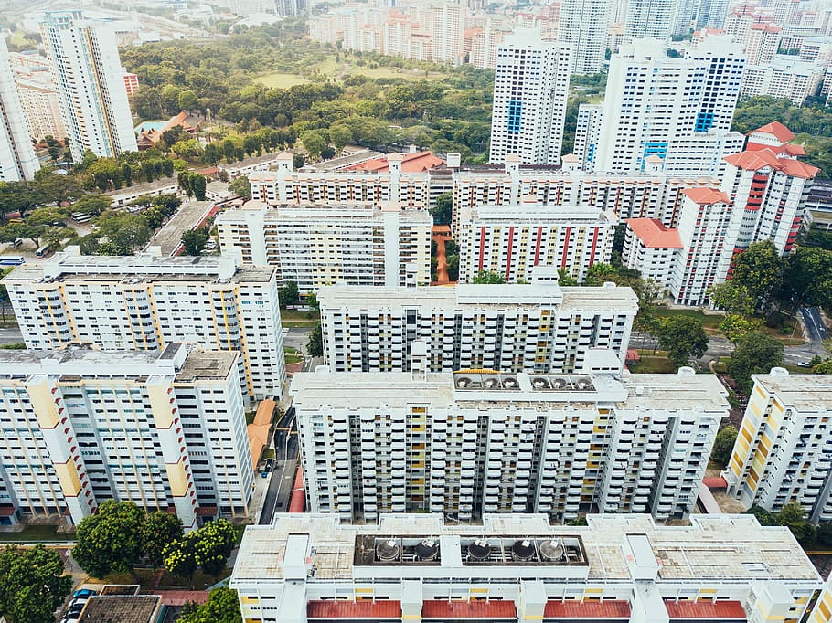 Vogel, Augenansicht, Weiß, Wohn, Gebäude, Antenne, Fotografie, Hochhaus, Wohngebäude, Turm, Wolkenkratzer, Stadt, Gebäudehülle, die Architektur, gebaute Struktur, Tag, High Angle View, keine Leute, Wohngegend, Pflanze, Baum, Stadtbild, Text, draußen, Bürogebäude außen, große Höhe, modern, Kommunikation, 4K