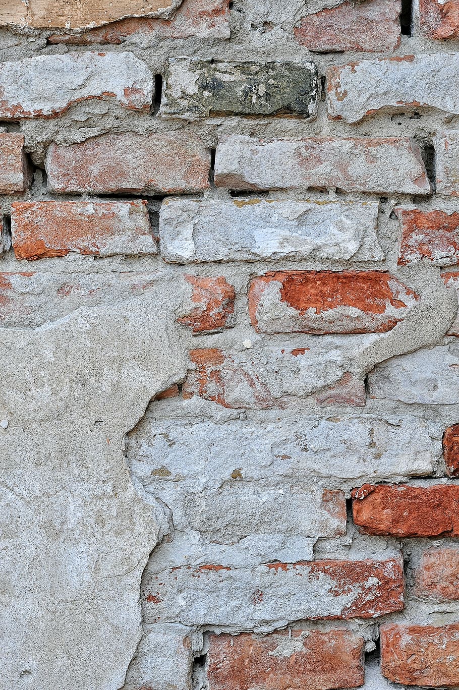 parete, pietra, mattoni, costruzione, gesso, struttura, dipingere, muro di mattoni, caratteristica della parete, mattone, strutturato, fotogramma intero, struttura costruita, sfondi, architettura, intemperie, nessuno, vecchio, modello, ruvido, graffiti, giorno, all'aperto, danneggiato, materiale da costruzione, cemento, calcestruzzo, Messaggio, 4K