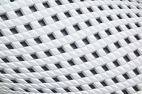 posto ginza, Ginza, modello, architettura, facciata, geometria, astratto, sfondi, forma geometrica, futuristico, bianca, fotogramma intero, motivo controllato, forma quadrata, a strisce, struttura costruita, ripetizione, esterno dell'edificio, nessuno, Inquadratura dal basso, moderno, finestra, costruzione, città, design, Colore bianco, forma, di fila, all'aperto, edificio per uffici esterno, giorno, grattacielo, appartamento, 5K, CC0, dominio pubblico, privo di copyright