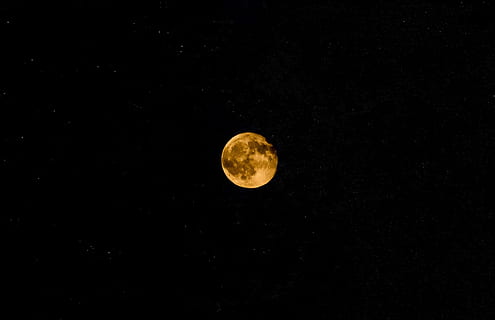 cheio, lua, Claro, céu, astronomia, luna, eclipse, lunar, telescópio, planeta, estrelas, espaço, amarelo, noite, beleza na natureza, lua cheia, scenics - natureza, ninguém, natureza, tranquilidade, cena tranquila, lua planetária, estrela - espaço, forma, ao ar livre, Ciência, círculo, idílico, visão de baixo ângulo, astrologia, espaço e astronomia, 1080P, CC0, domínio público, royalty free