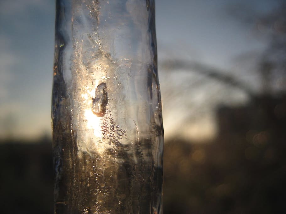 vinter, forår, zing regn, afdeling, is, vinter sol, træ, træer, natur, landskab, kold, solnedgang, istap, tæt på, fokus på forgrunden, ingen mennesker, udendørs, dag, bagagerum, træstamme, plante, tekstureret, enkelt objekt, jord, himmel, sky - himmel, gennemsigtig, træ - materiale, selektiv fokusering, 1080P