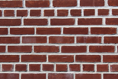 maó, paret, ciment, maons, expressió, patró, fons, paret de maó, funció de construcció de parets, marc complet, estructura construïda, arquitectura, textura, cap gent, dia, exterior de l'edifici, primer pla, vermell, marró, repetició, a l'aire lliure, disseny, forma, 5K, CC0, domini públic, lliure de regalies
