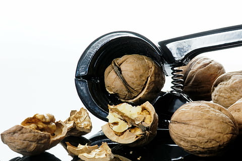 nut, nutcracker, nutshells, christmas time, crack, christmas, breaking up, food, bake, healthy, nuts, white background, studio shot, indoors, close-up, food and drink, healthy eating, wellbeing, still life, freshness, no people, walnut, healthy lifestyle, cut out, large group of objects, nut - food, raw food, mushroom, vegetable, 2K, CC0, public domain, royalty free