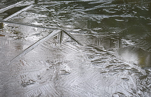 Muster, Eis, Teich, Winter, Natur, Eismuster, Eis, Teich, Wasser, kalt, zing, Reflexion, Hintergründe, Schnee, kalte Temperatur, Wetter, Fenster, High Angle View, keine Leute, Tag, Vollbild, draußen, See, gefroren, Ruhe, gewellt, nass, flach, 4K, CC0, gemeinfrei, lizenzfrei