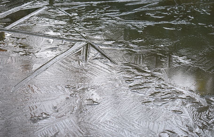 patrons, gel, estany, hivern, naturalesa, patrons de gel, gel, estany, aigua, patró, fred, zing, reflexió, fons, neu, temperatura de fred, temps, finestra, vista d’angle alt, cap gent, dia, marc complet, a l'aire lliure, llac, congelat, tranquil·litat, ondulat, humit, poc profund, 4K