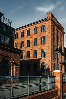 loft aparts, -, architecture, city, Loft, Architecture of the city, Lodz, Poland, bricks, old, buildings, town, windows, urban, factory, Revitalized, łódź, historic, industrial, building Exterior, built Structure, urban Scene, window, facade, outdoors, brick, sky, building, railing, nature, no people, residential district, day, cloud - sky, arch, low angle view, wall, transportation, staircase, 5K