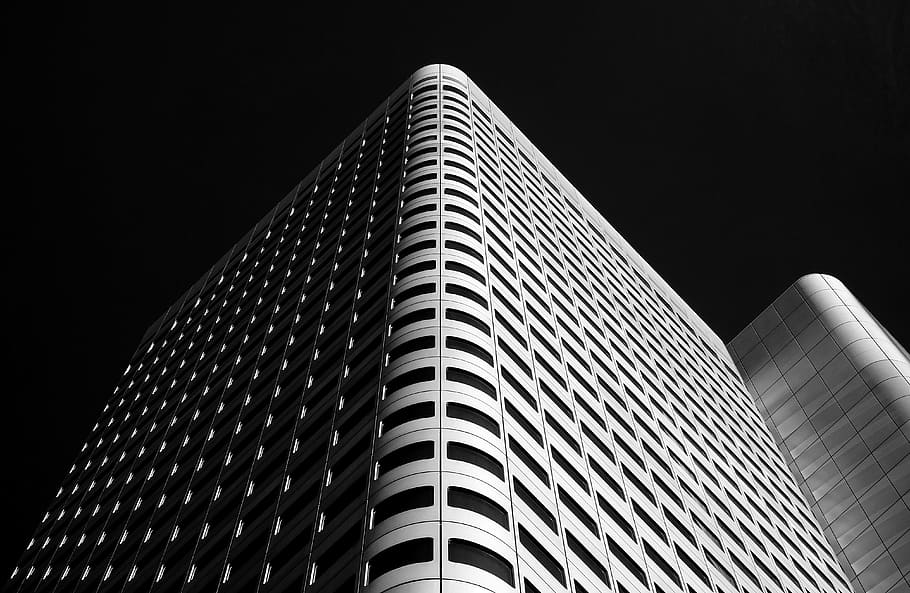 vista inferior, blanc, edifici, visual, concepte, silberturm, arquitectura, façana, gratacels, cantonada, exterior de l'edifici, modern, estructura construïda, blanc i negre, edifici d'oficines, escena urbana, torre, ciutat, arquitectura i edificis, districte del centre de la ciutat, finestra, cap gent, reflexió, vista d’angle baix, exterior d’edifici d’oficines, alta - alta, oficina, cel, destinacions de viatge, naturalesa, nit, a l'aire lliure, patró, districte financer, 4K