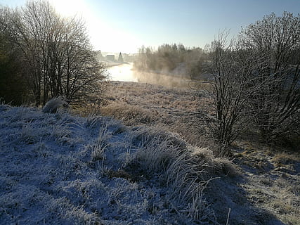 fiume Aura, primavera, neve, primavera, la neve, inverno, temperatura fredda, natura, albero nudo, nessuno, pianta, albero, terra, la tranquillità, cielo, bellezza nella natura, scena tranquilla, paesaggio, campo, scena non urbana, ambiente, scenics - natura, giorno, all'aperto, 4K, CC0, dominio pubblico, privo di copyright