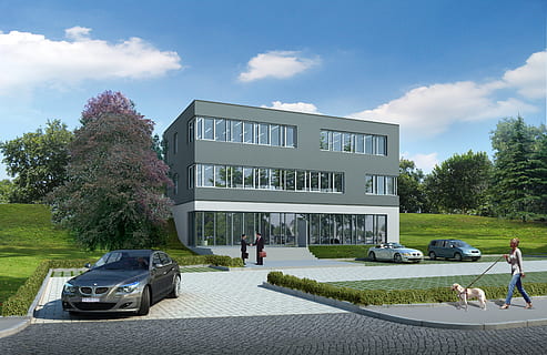 szary, bmw sedan, zaparkowany, podjazd, koncepcja budynku, budynek biurowy, willa, wykonanie, wyobrażanie sobie, architektura, wizualizacja 3d, wizualizacja architektoniczna, krajobraz, budynek, cgi, zbudowana struktura, na zewnątrz budynku, drzewo, niebo, dom, chmura - niebo, roślina, ludzie, Natura, nowoczesny, dzień, Miasto, finanse, woda, Grupa ludzi, dwór, dorosły, na dworze, luksus, 4K, CC0, domena publiczna, darmowe zdjęcia