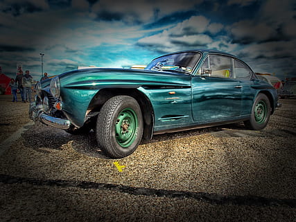 Il·lustració de coupé vintage, jensen, 1961, cotxe, automàtic, automòbil, clàssic, vintage, antiguitat, oldster, vinyeta, hdr, transport, manera de transport, vehicle terrestre, cotxe d'època, estil retro, cotxe esportiu, velocitat, conduir, convertible, cotxe de col·leccionista, carretera, moviment, nostàlgia, dia, naturalesa, crom, cel, roda, luxe, 4K, CC0, domini públic, lliure de regalies