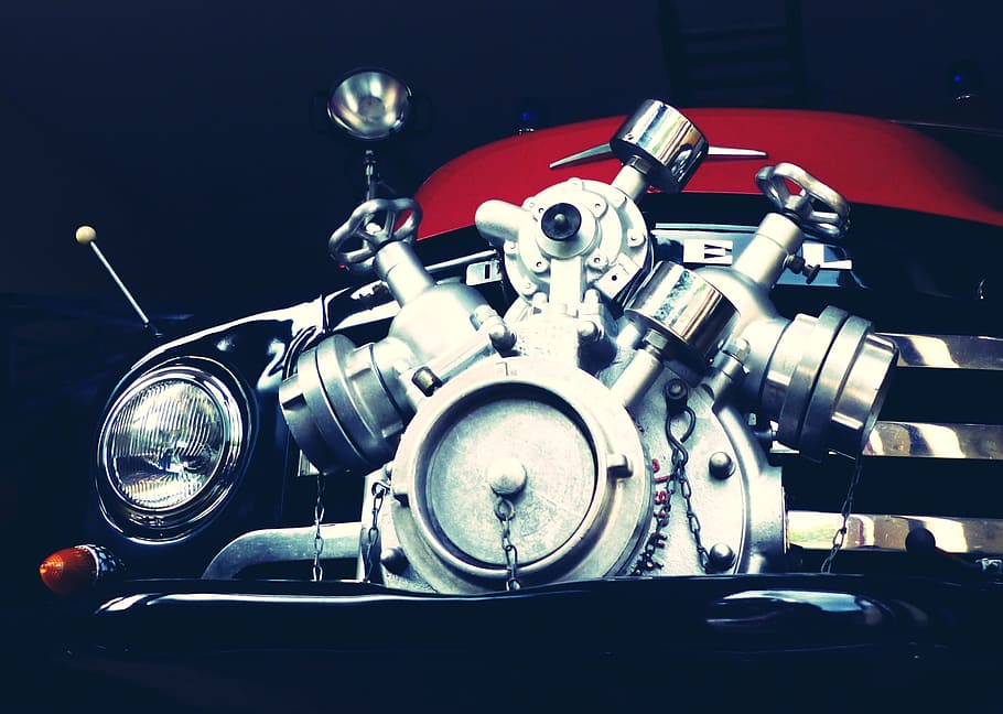 oldtimer, foc, camió de bombers, automàtic, històricament, nostàlgic, vell, raresa, automòbil de cotxes d'època, utilitzar, automoció, opel blitz, opel, clàssic, llum blava, manera de transport, moto, transport, tecnologia, motor, vehicle terrestre, metall, maquinària, estil retro, part de la màquina, antiguitat, primer pla, automòbil, cotxe, a l'interior, joguina, color plata, cap gent, vermell, crom, 2K