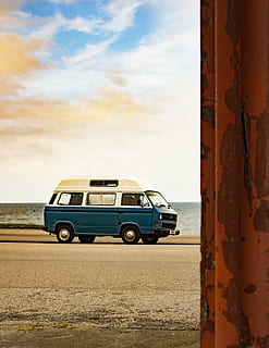 platja, furgoneta, aixafar, desglossament, 70s, cotxe, vehicle, vintage, transport, carretera, viatge, a l'aire lliure, vacances, estiu, viatjar, hippie, mar, retro, cultura, dom, oceà, relaxació, passat de moda, cotxe retro, estil de vida, manera de transport, cel, vehicle terrestre, automòbil, núvol - cel, naturalesa, dia, cap gent, terra, ciutat, arquitectura, vehicle tot terreny, estructura construïda, aparcament, llum solar, vehicle utilitari esportiu, 4K, CC0, domini públic, lliure de regalies