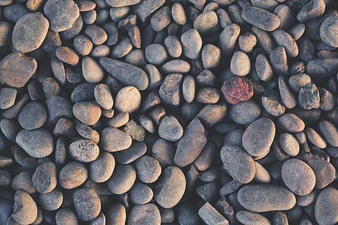 closeup, photo, gray, stones, pebbles, rocks, nature, pebble, full frame, no people, abundance, large group of objects, stack, textured, backgrounds, close-up, solid, stone - object, rock, high angle view, stone, day, outdoors, rock - object, pattern, directly above, land, 5K, CC0, public domain, royalty free