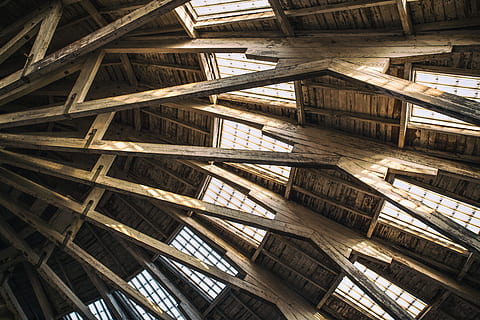 details, roof, wooden, building, chatham, historic, dockyard, Architectural, Chatham Historic Dockyard, Kent, England, architecture, wood, built Structure, architecture And Buildings, indoors, construction Industry, ceiling, backgrounds, full frame, no people, industry, low angle view, wood - material, pattern, staircase, day, modern, steps and staircases, city, repetition, apartment, roof beam, directly below, 4K, CC0, public domain, royalty free