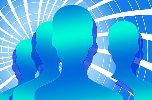 Blau, Weiß, Logo, persönlich, Gruppe, Mensch, Netzwerk, Vernetzung, vernetzt, Digital, global, Globalisierung, Information, Internet, Kommunikation, System, Nachrichten, Zahlen, Verbindung, in Verbindung gebracht, miteinander, zusammen, Zusammenarbeit, Mannschaft, Silhouette, Erwachsene, Technologie, abstrakt, Geschäft, Menschen, Innovation, türkisfarben, menschliches Körperteil, Kreativität, futuristisch, Blauer Hintergrund, glühend, Wissenschaft, Schwimmbad, 1080P, CC0, gemeinfrei, lizenzfrei