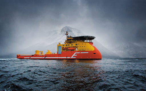 offshore, ship, cargo, water, transportation, nautical vessel, sea, mode of transportation, industry, business, nature, container ship, shipping, freight transportation, no people, container, outdoors, illuminated, sailing, architecture, environment, passenger craft, 2K, CC0, public domain, royalty free