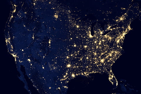 fotografía satelital, nosotros., noche, estrellas, cielo, tierra, espacio, luces, Estados Unidos, satélite, orbita, iluminado, antecedentes, nadie, estrella - espacio, copo de nieve, de cerca, al aire libre, astronomía, naturaleza, agua, movimiento, resumen, luz - fenómeno natural, modelo, brillante, temperatura fría, ligero, invierno, compuesto digital, 5K, CC0, dominio público, libre de derechos