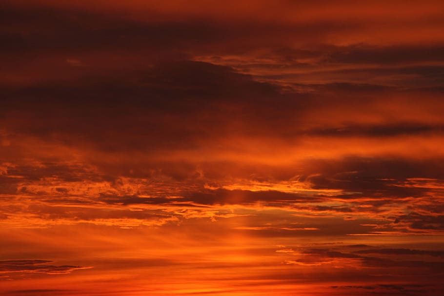 solnedgang, sol, Sky, ild, himmel, rød, om aftenen, orange, dramatisk himmel, sky - himmel, orange farve, levende farve, scenics, skønhed i naturen, ingen mennesker, natur, scenics - natur, cloudscape, mørk, skumring, idyllisk, gul, ro, baggrunde, atmosfære, udendørs, meteorologi, abstrakt, 4K