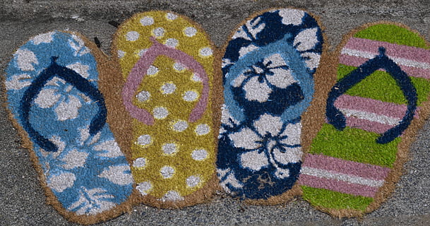 klipklapper, strand, sommer, Kunst og håndværk, kreativitet, repræsentation, graffiti, dag, ingen mennesker, høj vinkel visning, håndværk, gadekunst, multi farvet, mønster, tæt på, menneskelig repræsentation, gade, by, blå, design, arkitektur, blomstermønster, vægmaleri, 5K, CC0, offentligt domæne, royaltyfrie