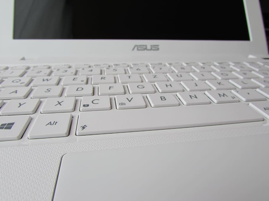biały, asus laptop, notatnik, netbook, klawiatura, laptop, asus, domowe biuro, blogowanie, to, Informatyka, programowanie, pc, komputer, przenośny, technologia, klawiatura komputerowa, technologia bezprzewodowa, klucz komputera, porozumiewanie się, wyposażenie komputera, połączenie, zbliżenie, żadnych ludzi, wewnątrz, list, tekst, część komputerowa, alfabet, biały kolor, nowoczesny, Wielka litera, 4K