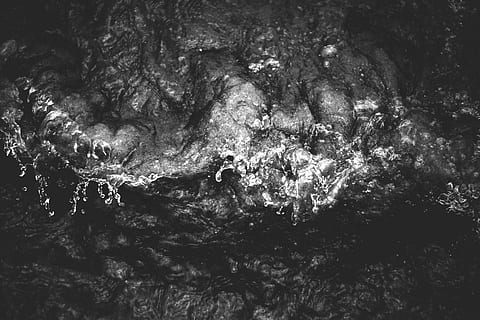 łóżko, piana morska, syrena, fotografia w skali szarości, płynący, woda, tekstura, wzór, morze, ocean, żadnych ludzi, Natura, pełna ramka, tła, teksturowane, drzewo, zbliżenie, na dworze, piękno natury, dzień, spokój, skała, solidny, ruch, rock - obiekt, wzrost, Płynąca woda, 5K, CC0, domena publiczna, darmowe zdjęcia