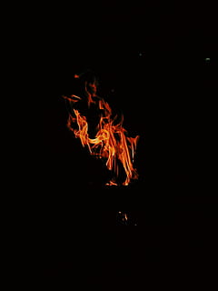 bonfire during nighttime, red roaring flame, flame, burning, black, night, dark, fire, heat - temperature, fire - natural phenomenon, orange color, glowing, motion, no people, black background, nature, bonfire, long exposure, copy space, outdoors, blurred motion, event, wood - material, campfire, 4K, CC0, public domain, royalty free