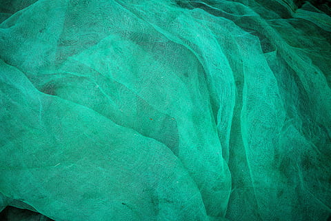 background, abstract, mode, texture, design decorations, material quality, network, yarn, pattern, green, carpet, backgrounds, textile, green color, full frame, turquoise colored, textured, no people, crumpled, material, close-up, blue, indoors, wrinkled, nature, art and craft, creativity, industry, 5K, CC0, public domain, royalty free