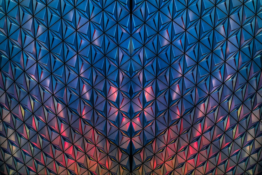 blau, vermell, cubista, edifici, sense títol, arquitectura, patró, resum, rosa, geomètric, modern, arquitectura moderna, hdr, magentum, toronto, universitat ryerson, ryerson, marc complet, fons, estructura construïda, cap gent, a l'interior, vidre - material, sostre, disseny, forma geomètrica, vista d’angle baix, dia, textura, metall, repetició, forma, directament a sota, Criss cross, 4K