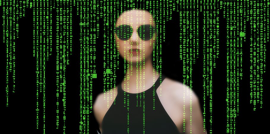 dona, portar, negre, halterneck, superior, matriu, comunicació, programari, PC, virus, ordinador, codi, codi font, malware, en línia, temps, pagar, hores, rellotge, xarxa, xoc, seguretat, administrador, atac, sistema operatiu, paraula de codi, virus informàtics, virus informàtic, dades, intercanvi de dades, robatori de dades, programa, programació, calculadora, protecció, segur, espionatge, tecnologia, troià, lliurament, nom d’usuari, creació de xarxes, protecció contra virus, web, finestres, una persona, Internet, adult, connexió, retrat, tecnologia sense fils, tirada al cap, adult jove, vista frontal, color verd, a l'interior, futurista, ciberespai, nombre, compost digital, codi binari, fons negre, dona guapa, rostre humà, llenguatge informàtic, hacker informàtic, 5K
