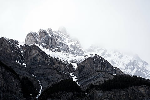 mountain, covered, snow, mountain range, summit, height, conquer, snow mountain, landscape, nature, peak, range, scenery, top, outdoors, rock, scenic, high, wilderness, scenics, winter, no people, mountain peak, day, scenics - nature, beauty in nature, environment, sky, cold temperature, snowcapped mountain, tranquil scene, tranquility, rock - object, solid, 5K, CC0, public domain, royalty free