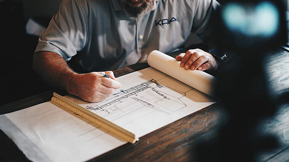 architect, working, draft, pencil, ruler, man, sketching, pad, using, pen, drawing, plan, blueprint, rendering, hand, desk, business, adult, occupation, indoors, men, planning, one person, construction industry, human hand, males, table, design professional, 5K, CC0, public domain, royalty free