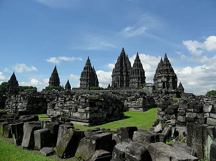 borobudur tempel, prambanan, tempel, Java, hindoeïsme, werelderfgoed, architectuur, ingebouwde structuur, geschiedenis, het verleden, hemel, religie, geloof, geestelijkheid, reisbestemmingen, reizen, toerisme, buitenkant van het gebouw, gebedsruimte, oude, wolk - lucht, natuur, oude beschaving, gebouw, geen mensen, buitenshuis, oudheidkunde, geruïneerd, 4K, CC0, publiek domein, royaltyvrij