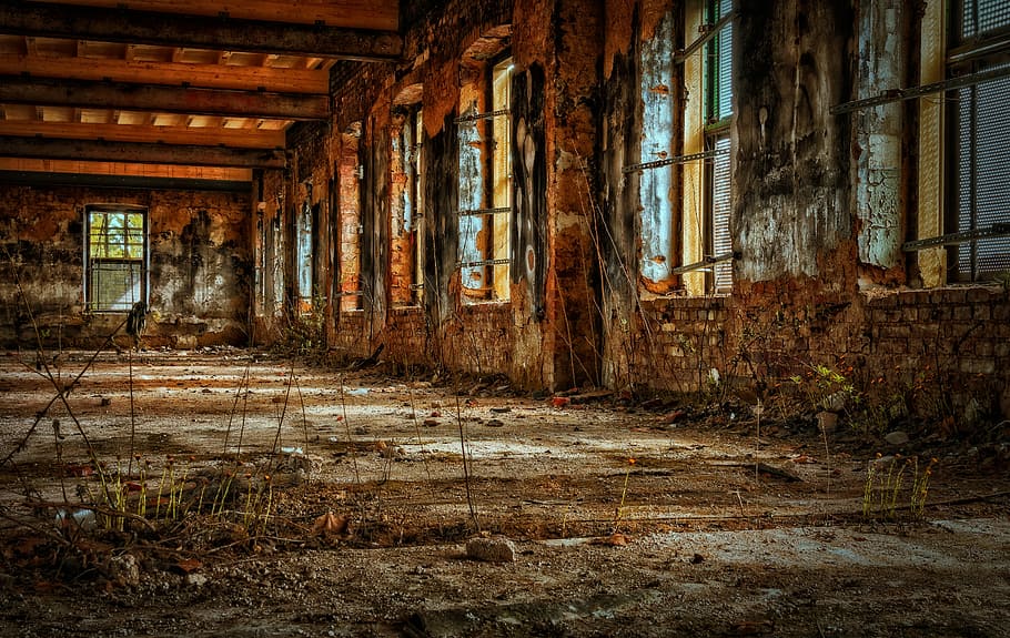 costruire rovine, piante, fabbrica, sala, vuoto, vecchia fabbrica, rovinare, decadimento, posti persi, vecchio, distruzione, rotto, umore, posti abbandonati, pforphoto, cadente, crollare, abbandonato, architettura, struttura costruita, costruzione, corri giù, danneggiato, finestra, obsoleto, declino, cattiva condizione, nessuno, deterioramento, giorno, intemperie, storia, Casa, in casa, sporco, il passato, rovinato, disordinato, soffitto, 5K