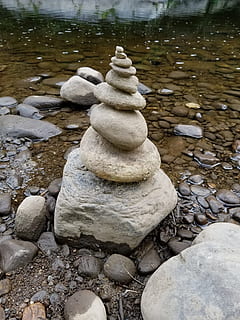 sten-, klippe, zen, stabilitet, kampesten, balance, zen-lignende, slap af, inspiration, stak, fredelig, harmoni, meditation, kysten, fred, natur, solid, sten - objekt, rock-objekt, rullesten, dag, ingen mennesker, ro, vand, jord, udendørs, sø, strand, skønhed i naturen, 4K, CC0, offentligt domæne, royaltyfrie
