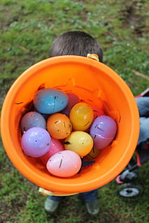 Easter Eggs, Boy, Colorful, easter, celebration, traditional, april, eggs, fun, hunt, basket, grass, cultures, easter egg, outdoors, multi colored, childhood, egg, day, nature, focus on foreground, high angle view, food, food and drink, directly above, leisure activity, child, ball, one person, close-up, 1080P, CC0, public domain, royalty free